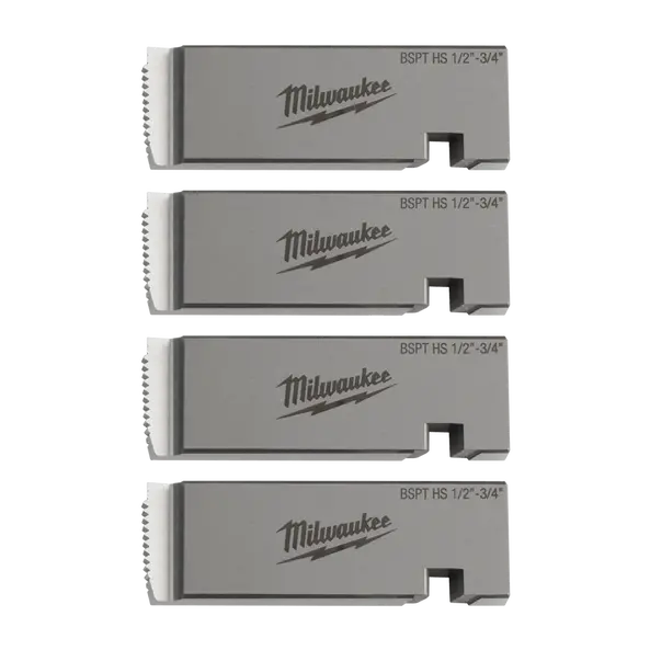 Milwaukee General-Purpose Pipe Threading Die Set – 1/2"–3/4", Bspt, High-Speed 1
