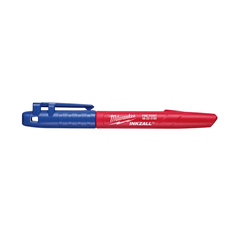Milwaukee Inkzall Fine-Point Marker – Deep Blue, Quick-Drying Ink (48223180) 1