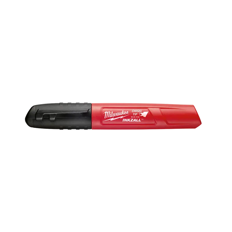 Milwaukee Inkzall Standard Chisel-Tip Marker – Bold Black Ink (48223130) 1