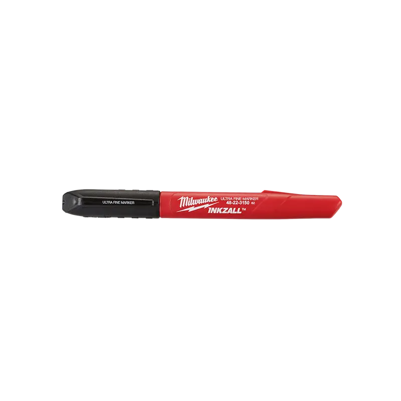 Milwaukee Inkzall Ultra-Fine Point Marker – Premium Black Ink, 4-Pack (48223154) 1