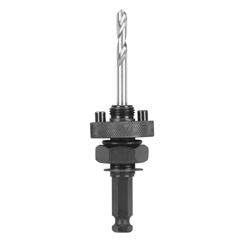 Milwaukee Large Quick-Change Arbor For Hole Saws – 7/16" (11.11Mm) Shank, Supports 32–175Mm Blades (Model 49569100) 1