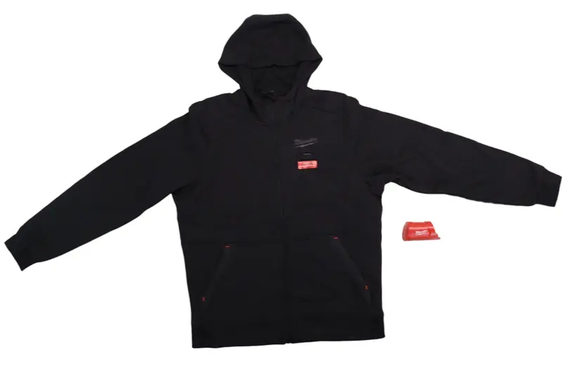 Milwaukee M12 12V Black Large Heated Hoodie – Jacket Only With Battery Holder 1