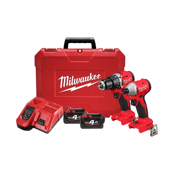 Milwaukee M18 Brushless Dual-Tool Power Pack – Drill/Driver And Impact Wrench Set 1