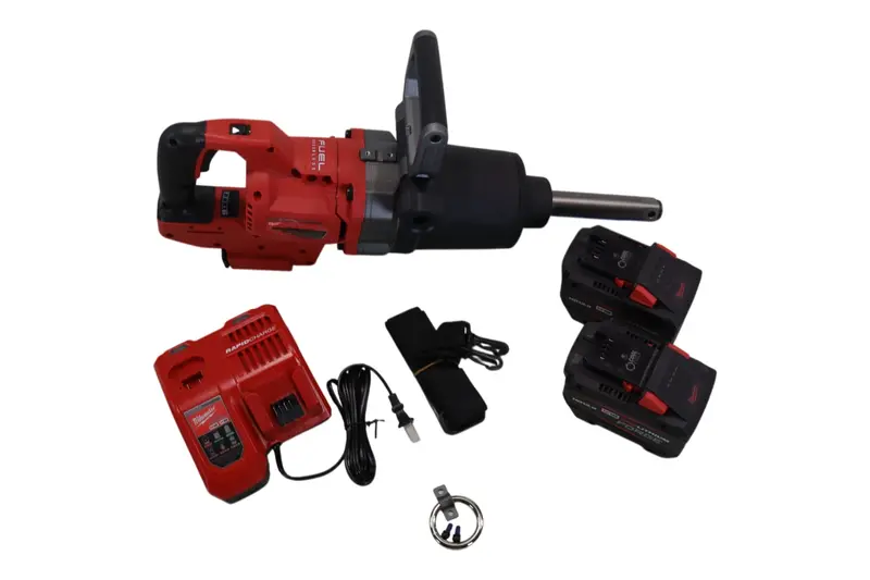 Milwaukee M18 Fuel 1 In. Impact Wrench – Extended Reach D-Handle, Dual 12.0 Ah Batteries Included 1