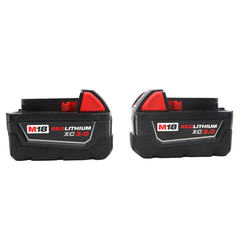 Milwaukee M18 Redlithium Xc 3.0 Dual Battery Pack (2-Pack) – High-Capacity 18V Lithium-Ion Power Source For M18 Tools – 3.0 Ah / 54 Wh Output 1