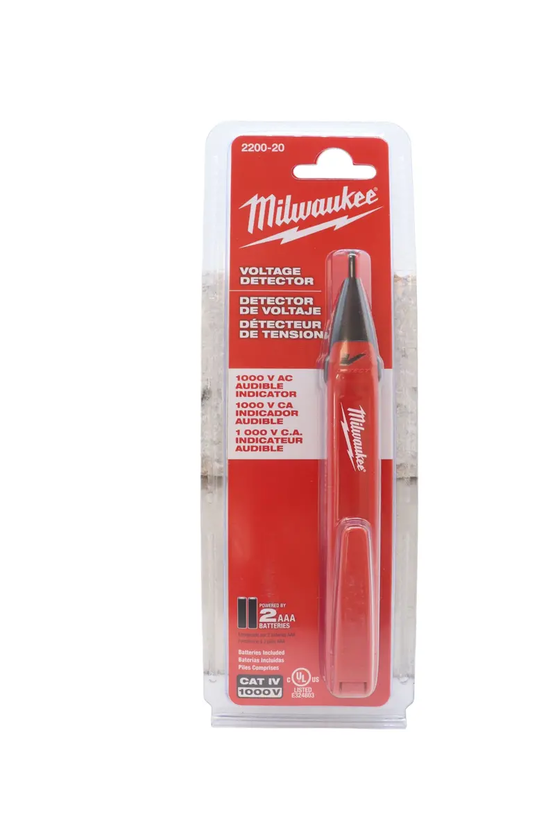 Milwaukee Non-Contact Voltage Tester – 6" Ac Detection Range (50–1000 V) – Visual Led + Audible Alert, Durable Housing For Residential To Industrial Use 1