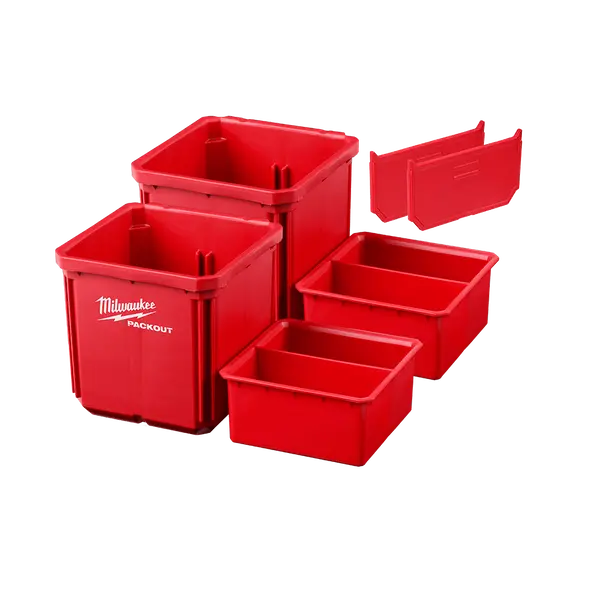 Milwaukee Packout Dual Bin Starter Set – Space-Efficient Small-Parts Storage (48228062) 1
