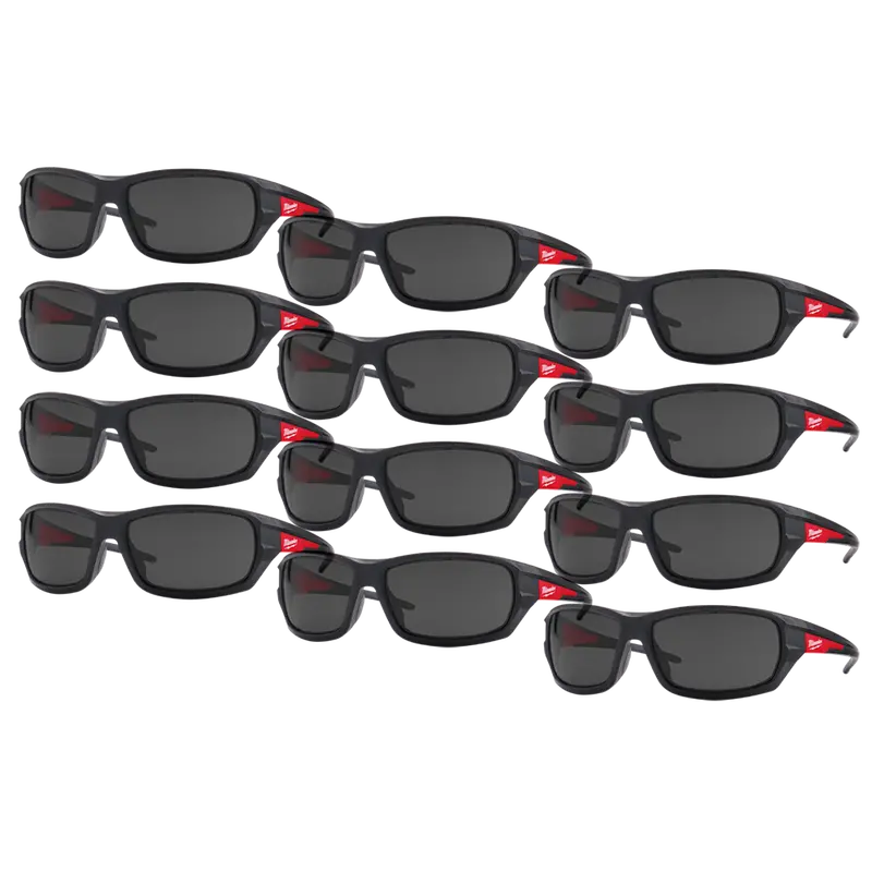 Milwaukee Performance Tinted Safety Glasses – 12-Pair Pack For Bright Outdoor Use (Model 48732925A) 1