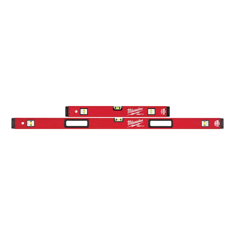 Milwaukee Redstick Box Level Set – 600Mm & 1200Mm Non-Magnetic – Mlbxs48 1