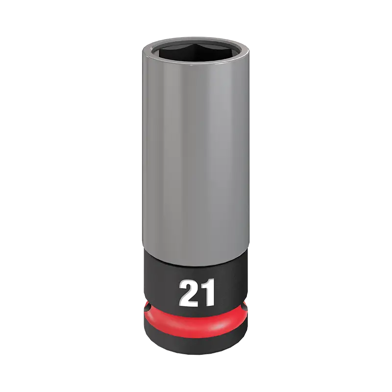 Milwaukee Shockwave 1/2" Drive 21Mm Deep Lug Nut Socket – Model 49667806 1