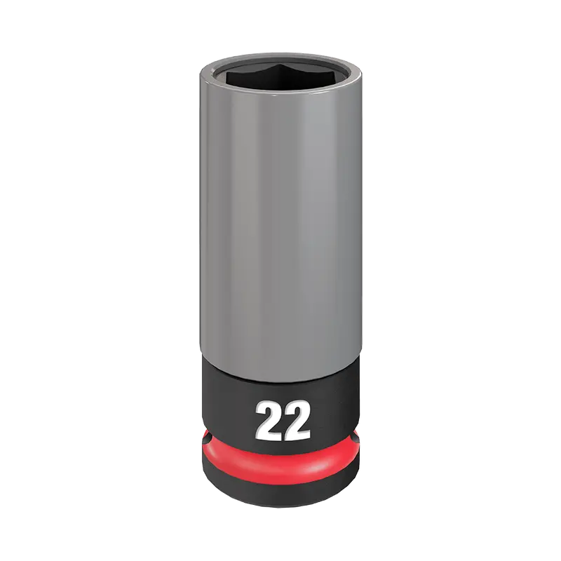 Milwaukee Shockwave 1/2" Drive 22Mm Deep Lug Nut Socket – Model 49667807 1
