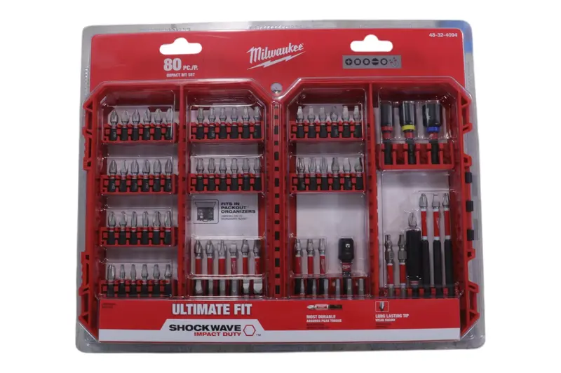 Milwaukee Shockwave 80-Piece Impact Screwdriver Bit Set – Wear Guard Tips & Optimized Shock Absorption 1
