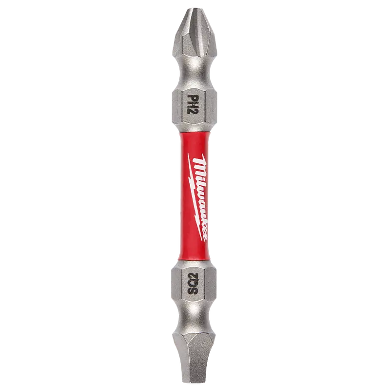 Milwaukee Shockwave Double-Ended Ph2/Sq2 Power Bit – 60Mm – Single Pack – Model 48324311 1