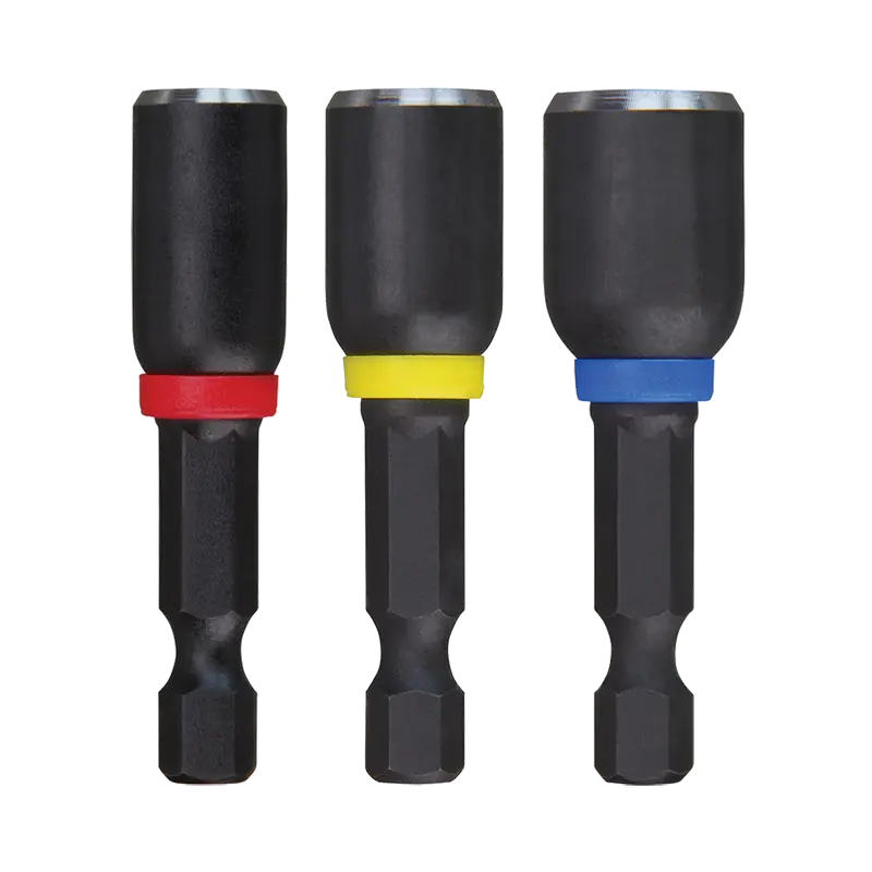Milwaukee Shockwave Magnetic 50Mm Nut Driver Kit – 3-Piece Set (1/4", 5/16", 3/8") (Model 49664561) 1