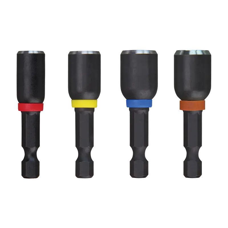 Milwaukee Shockwave Magnetic 50Mm Nut Driver Kit – 4-Piece Set (1/4", 5/16", 3/8", 7/16") (Model 49664562) 1