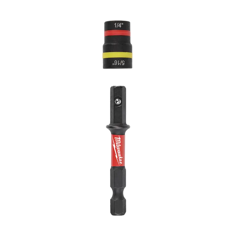 Milwaukee Shockwave Quik-Clear 2-In-1 Magnetic Nut Driver – 1/4" & 5/16" Dual Bit (Model 49664541) 1