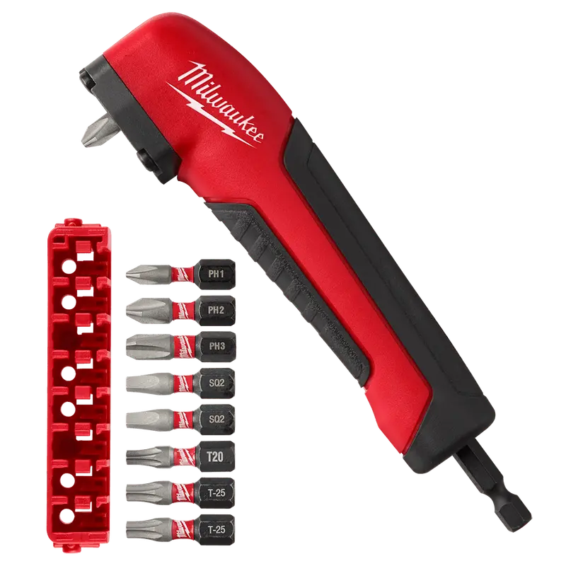 Milwaukee Shockwave Right-Angle Adapter 10-Piece Set – Model 48323390 1