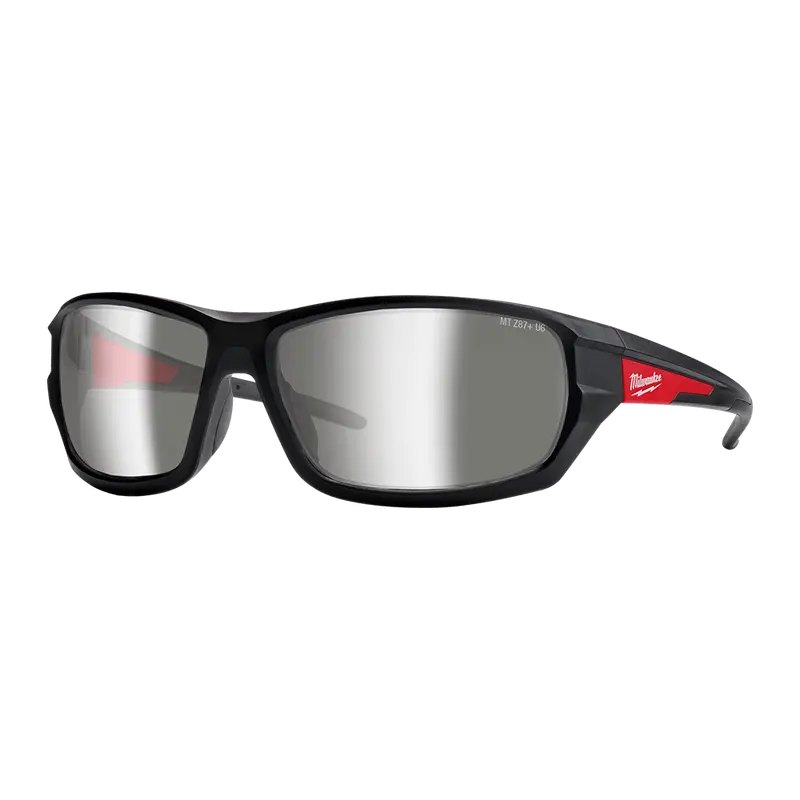 Milwaukee Silver Mirror Performance Safety Glasses – Single Pair With Impact Resistance (Model 48732948) 1