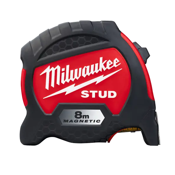 Milwaukee Stud Magnetic Tape Measure – 8-Meter Retractable Steel Blade With Magnet - Model 48229108M 1