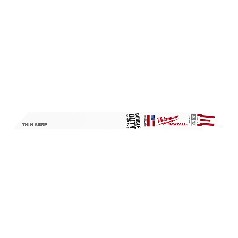 Milwaukee Thin-Kerf Metal-Cutting Reciprocating Saw Blade – 230Mm (9") | 14 Tpi | Bulk 100-Pack (Bom) 1