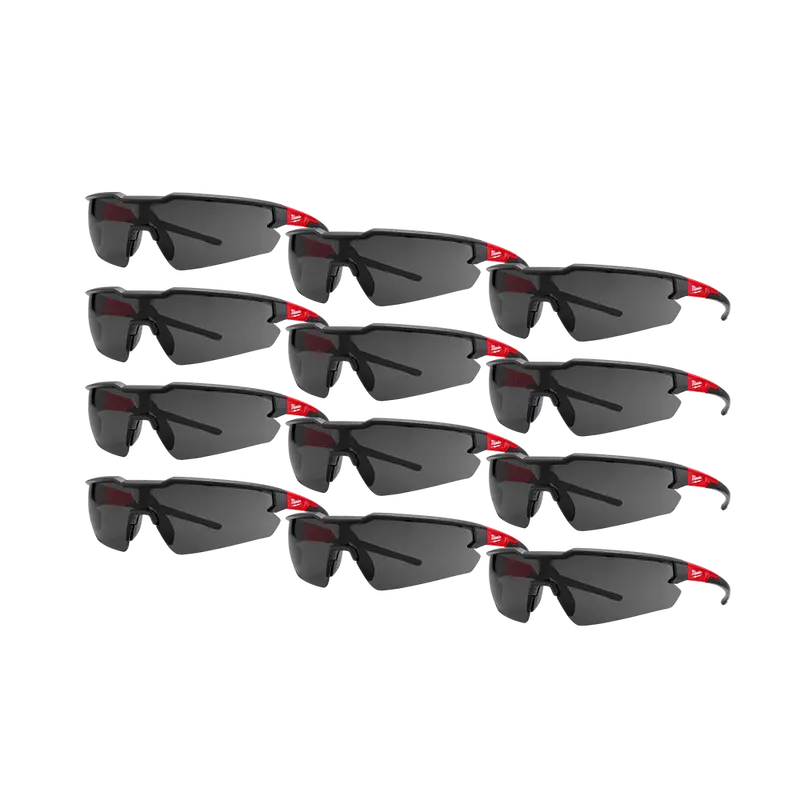 Milwaukee Tinted Safety Glasses – 12-Pair Bulk Pack For Medium-Light Environments (Model 48732906A) 1