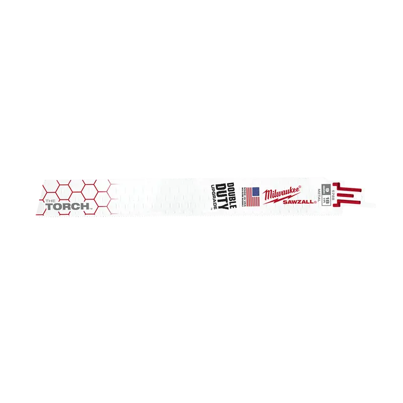 Milwaukee Torch Metal-Demolition Reciprocating Saw Blade – 230Mm (9") | 18 Tpi | 5-Pack 1