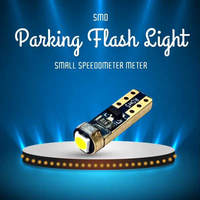 Mini Smd Led T5-1 Flash Parking Light – White Speedometer-Style Indicator 1