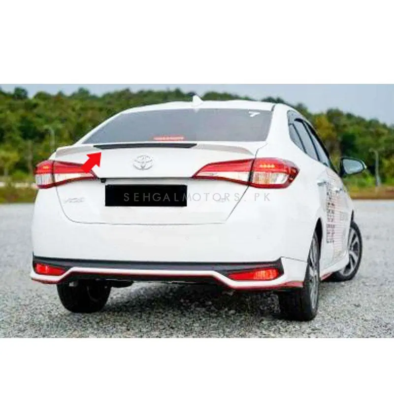 Minimalist Unpainted Rear Spoiler For Toyota Yaris Trunk (2020–2021) 1