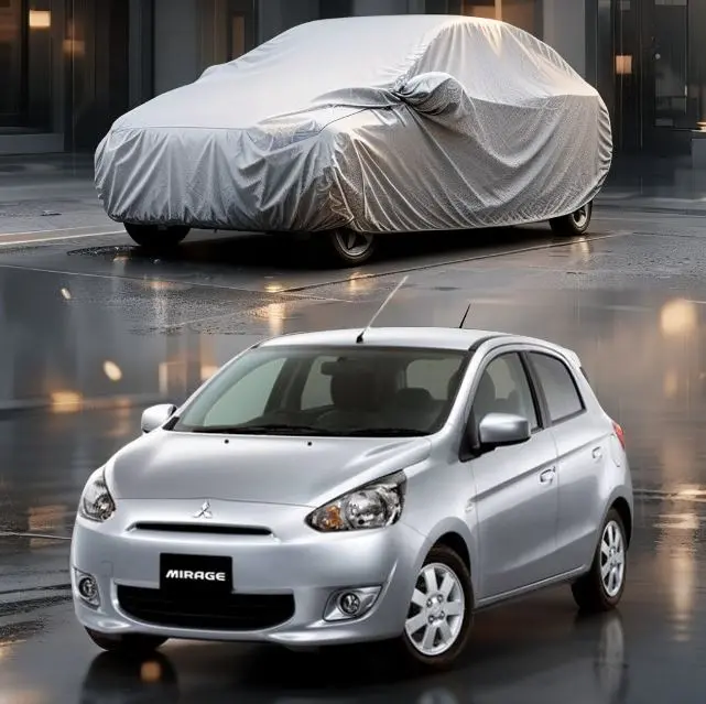 Mitsubishi Mirage Non-Woven Car Top Cover – Lightweight, Weatherproof Protection (2012–2017) 1