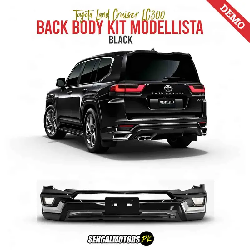 Modellista-Style Rear Body Kit In Matte Black For Toyota Land Cruiser Lc300 (2022–2024) 1