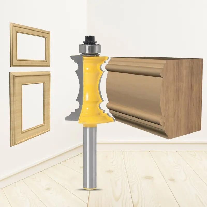 Molduracut: Dual-Diameter Router Bit (8Mm & 12Mm) For Picture Frame Profiling 1