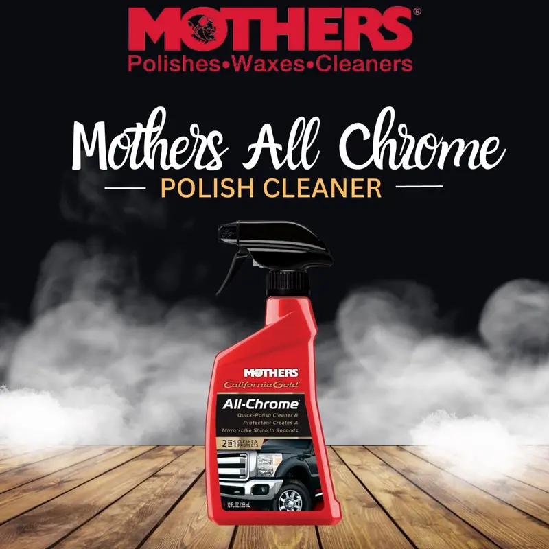 Mothers All Chrome Quick Polish 355Ml – Fast-Acting Shine Restorer For Chrome & Polished Metals 1