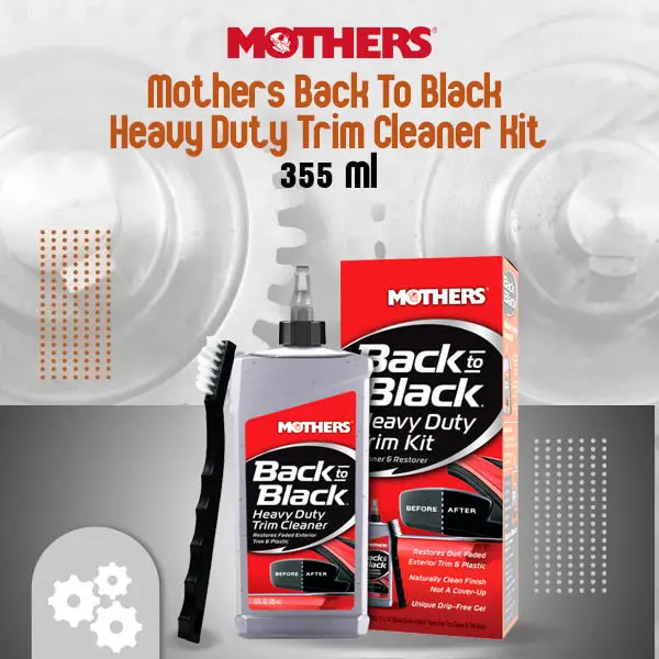 Mothers Back-To-Black Heavy-Duty Trim Restorer Kit (06141) – 355 Ml 1