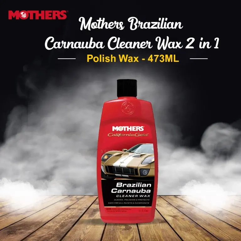 Mothers Brazilian Carnauba Cleaner Wax 473Ml – Dual-Function Polish & Wax With Premium Natural Wax 1