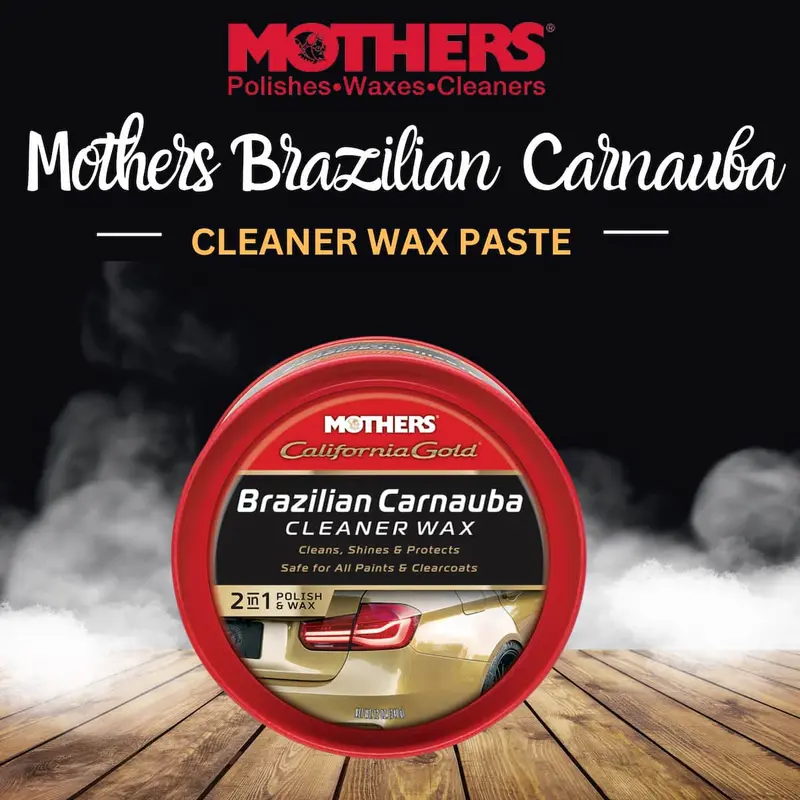 Mothers Brazilian Carnauba Cleaner Wax Paste – 340 G Premium Hand Finish (05500) 1
