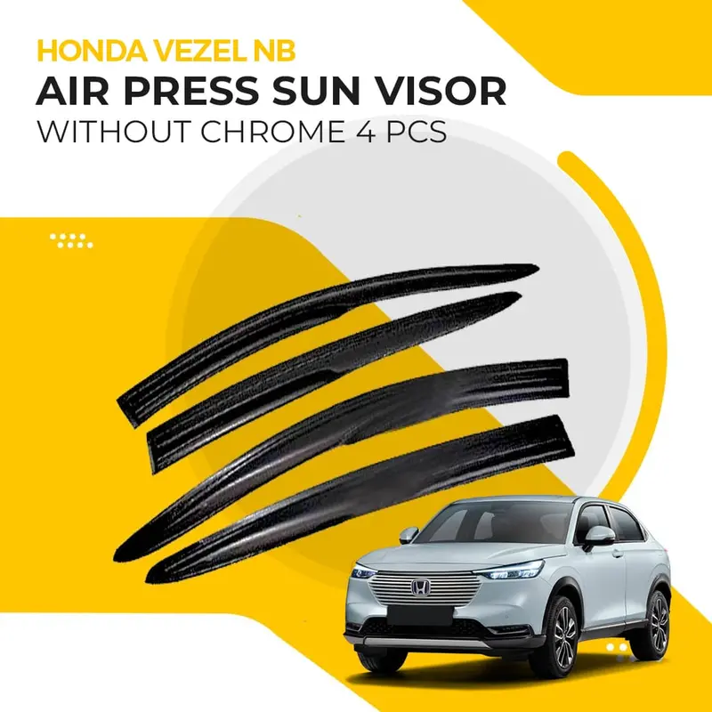Nb-Series Air-Press Sun Visor For Honda Vezel (2013–2025) – Chrome-Free Design 1