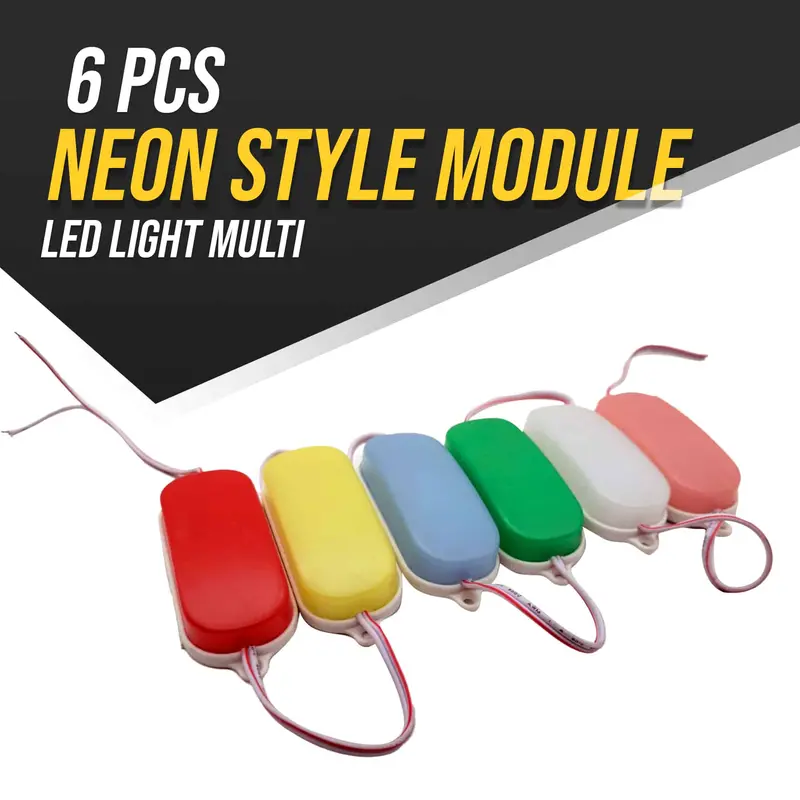 Neon-Style 6-Piece Multi-Color Led Module Kit – Modular Accent Lighting 1