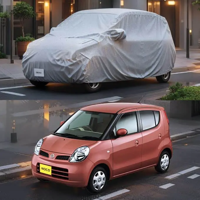 Nissan Moco Non-Woven Indoor Car Cover – Waterproof & Scratch-Resistant (2006–2011, No Straps) 1