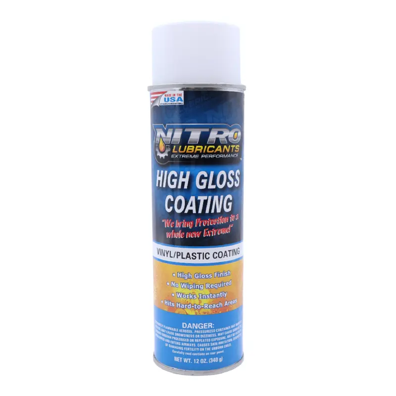 Nitro High-Gloss Vinyl & Plastic Shine Coating – Marine-Safe, Water-Resistant Finish – 12 Oz Single Bottle 1