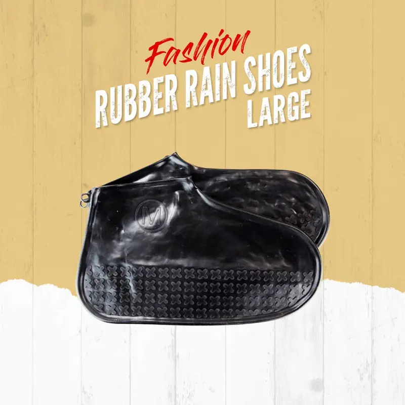 Non-Slip Rain Shoe Covers – Large Waterproof Rubber Protectors (Assorted Colors) 1