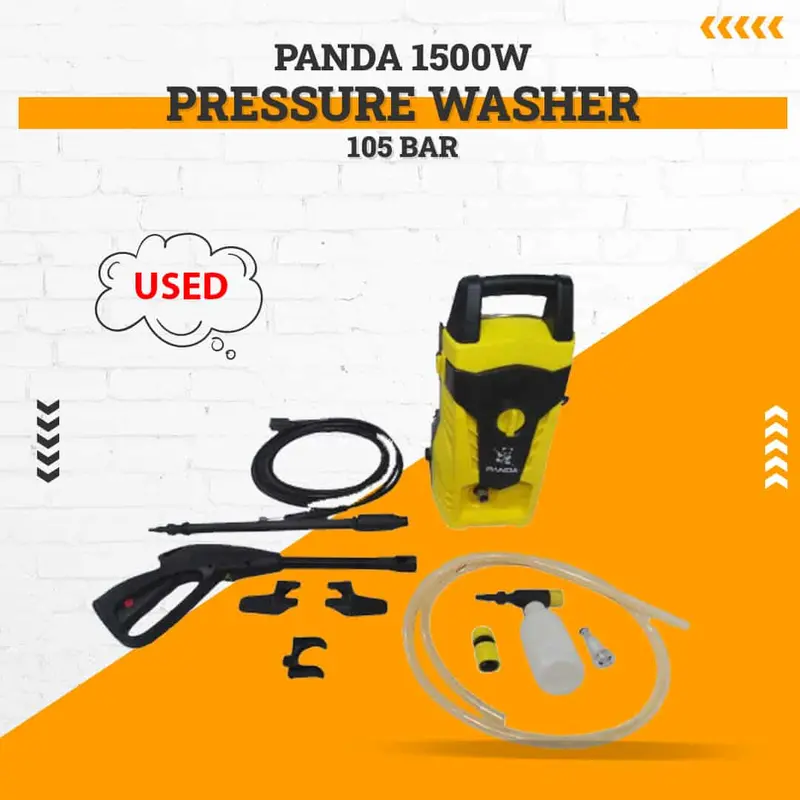 Panda 1500W High-Pressure Washer (Xm-2081A, 105 Bar) – Pre-Owned, Minor Casing Damage 1