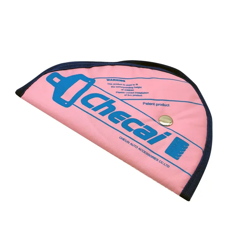 Pink Parachute-Fabric Seat Belt Cover – Small Size Breathable Fit 1