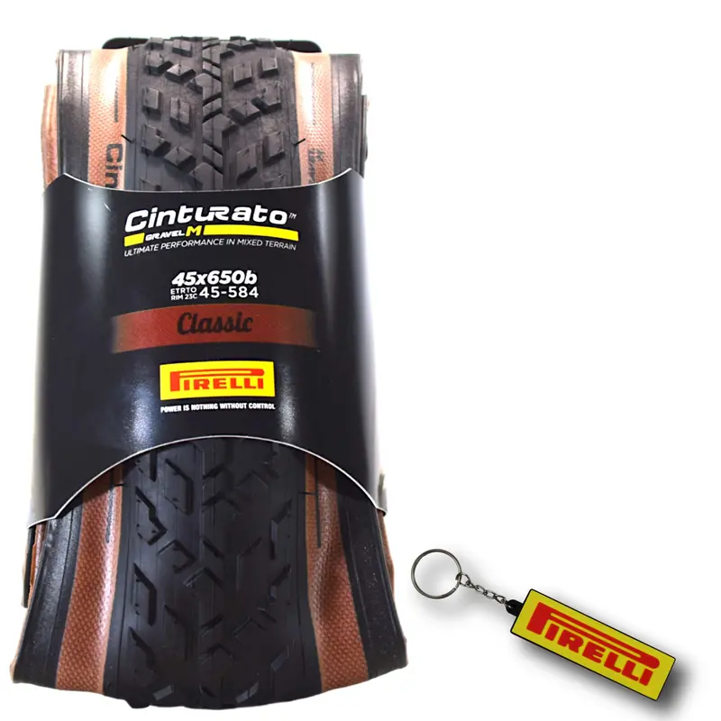 Pirelli Cinturato Gravel M Tlr Classic Road Tire – 650×45C (45-584), Tubeless-Ready, Speedgrip Compound, W/Keychain 1