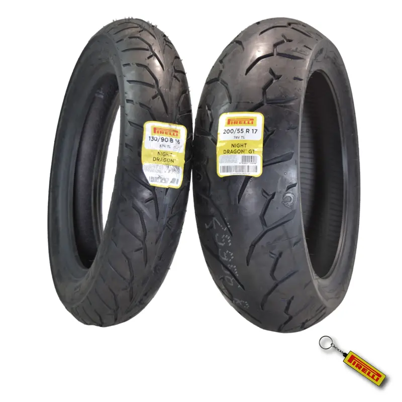 Pirelli Night Dragon Cruiser Tire Pair – Front 130/90B16 73H + Rear 170/80B15 77H Gt – Premium Dual-Tire Set For Balanced Performance & Style 1