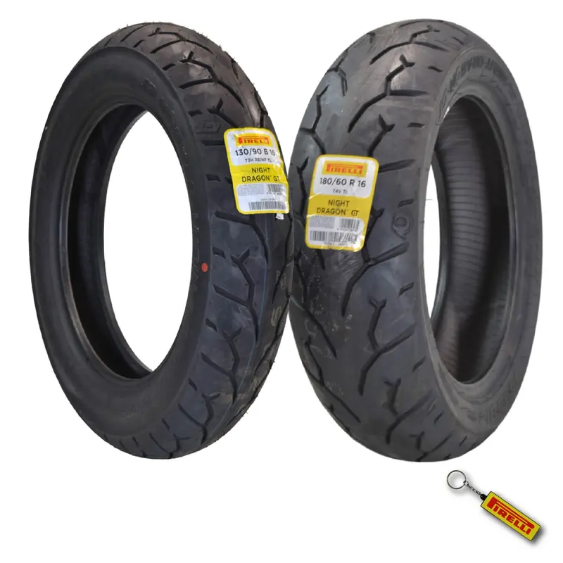 Pirelli Night Dragon Front Cruiser Tire – 130/90B16 73H Reinftl – Enhanced Cornering Grip & Long-Lasting Traction For Harley-Davidson & Metric Cruisers 1