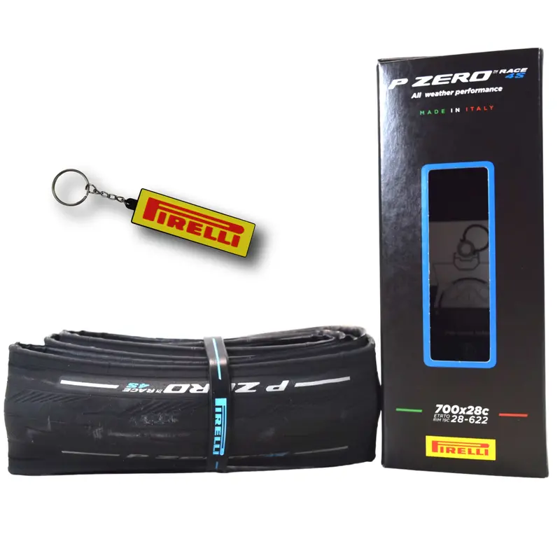 Pirelli P Zero Race 4S Road Tire – 700X28C, Tubeless-Ready, All-Season Performance, Smartevo Compound, Techbelt Reinforcement, Fast-Rolling & Durable, Includes Keychain 1