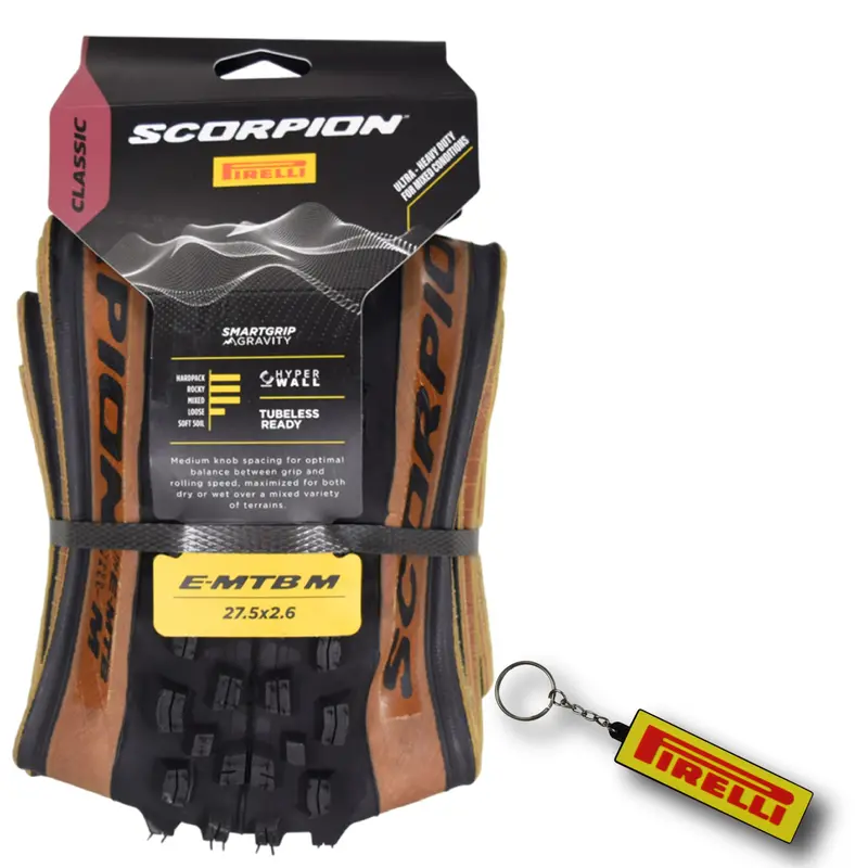 Pirelli Scorpion E-Mtb M 29X2.6 (65-584) – High-Performance E-Mtb Tire For Mixed Terrain, 120 Tpi Casing, Trail & Enduro Optimized, Keychain Supplied 1