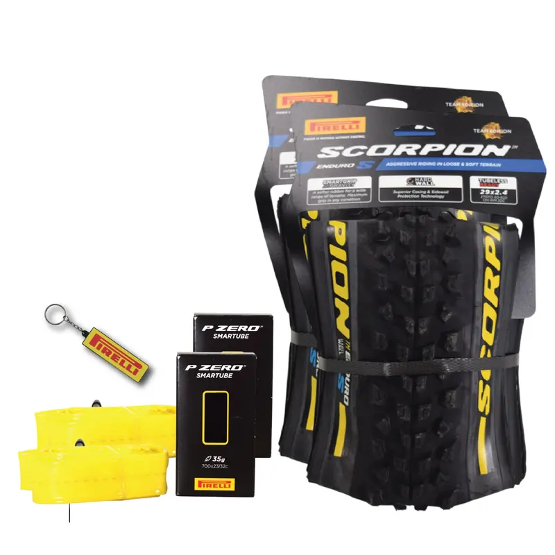 Pirelli Scorpion Enduro S Yellow Label 29×2.6 Mtb Tire + Smartube Set – 65-622, 60Tpi Hard Wall Casing For Xc Use 1