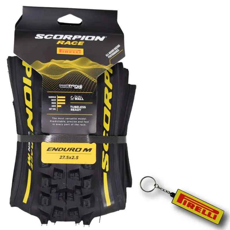 Pirelli Scorpion Race Enduro M Mtb Tire – Compact Yellow Label Variant With Keychain Accessory 1