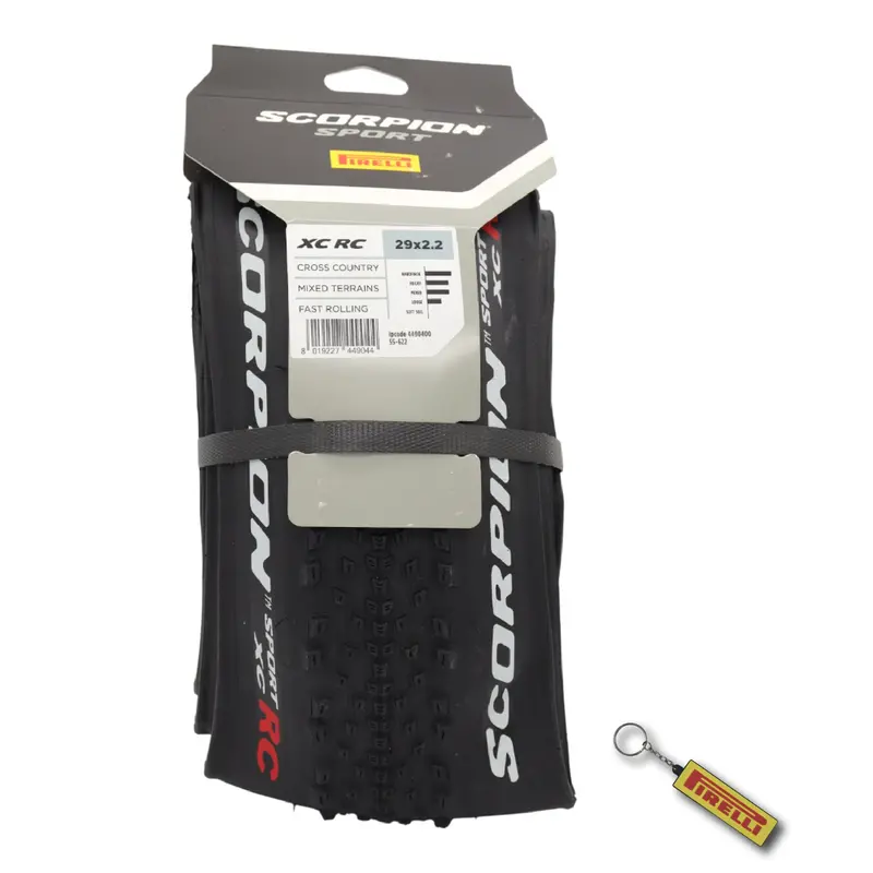 Pirelli Scorpion Sport Xc Rc 29X2.2 Tubeless Ready Mtb Tire – Fast-Rolling Cross-Country Tire With Sidewall Protection & Keychain 1